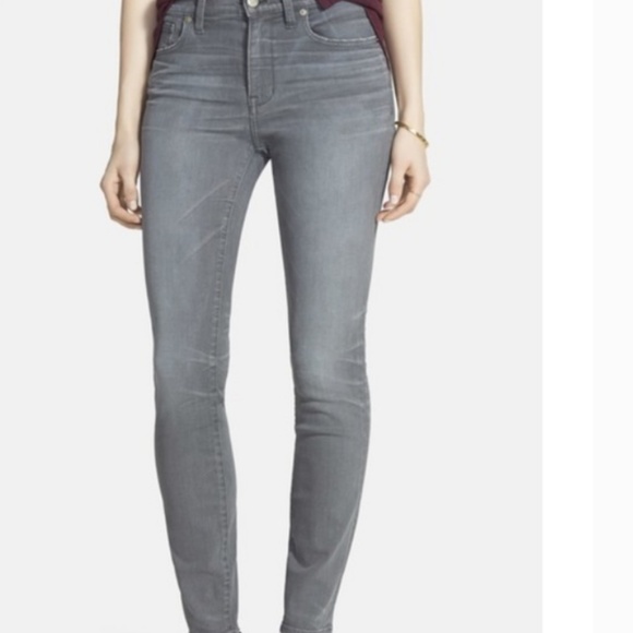 Madewell Denim - • Madewell • Gray High Riser Skinny Jean